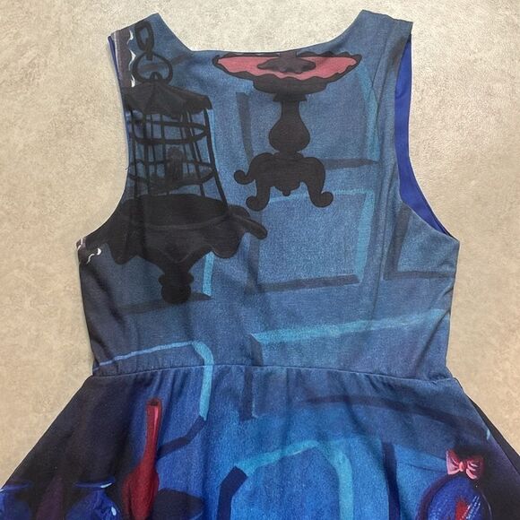 Disney Alice in Wonderland Stretch Knit Dress Sz M - Picture 6 of 10